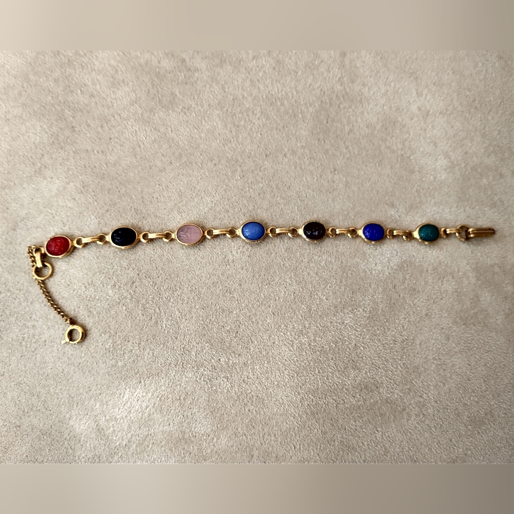 Source Unknown Multicolor Gemstone Bracelet - image 3